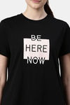 Enamor Anti Odour Relaxed Top - Jet Black Be Here Graphic — thumbnail 8