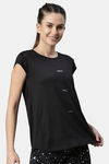 Enamor Anti Microbial Relaxed Top - Jet Black Sweat Graphic — thumbnail 2