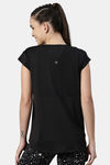 Enamor Anti Microbial Relaxed Top - Jet Black Sweat Graphic — thumbnail 3
