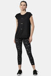 Enamor Anti Microbial Relaxed Top - Jet Black Sweat Graphic — thumbnail 4