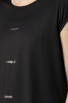 Enamor Anti Microbial Relaxed Top - Jet Black Sweat Graphic — thumbnail 6
