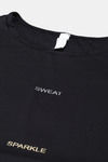 Enamor Anti Microbial Relaxed Top - Jet Black Sweat Graphic — thumbnail 8