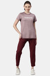 Enamor Anti Microbial Relaxed Top - Dry Blood Melange — thumbnail 4