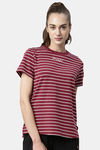 Enamor Anti Microbial Relaxed Top - Burgundy Ivo Str W Grateful — thumbnail 1