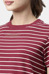 Enamor Anti Microbial Relaxed Top - Burgundy Ivo Str W Grateful — thumbnail 6