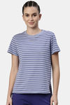 Enamor Anti Microbial Relaxed Top - Powder Blue Str Happye Soul Graphic — thumbnail 1