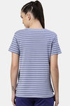Enamor Anti Microbial Relaxed Top - Powder Blue Str Happye Soul Graphic — thumbnail 3