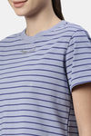 Enamor Anti Microbial Relaxed Top - Powder Blue Str Happye Soul Graphic — thumbnail 5