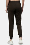 Enamor Hugged Anti Microbial Mid Rise Track Pant - Olive Night — thumbnail 3
