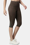 Enamor Hugged Moisture Wicking High Rise Track Pant - Olive Night Reflective Graphic — thumbnail 2