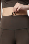 Enamor Hugged Moisture Wicking High Rise Track Pant - Olive Night Reflective Graphic — thumbnail 5