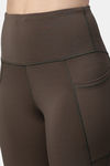 Enamor Hugged Moisture Wicking High Rise Track Pant - Olive Night Reflective Graphic — thumbnail 9