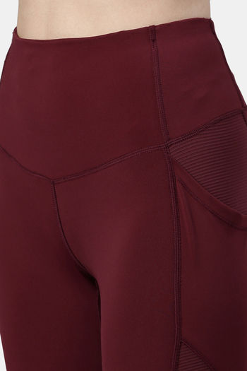 Enamor Hugged Anti Microbial High Rise Track Pant - Dry Blood — image 10
