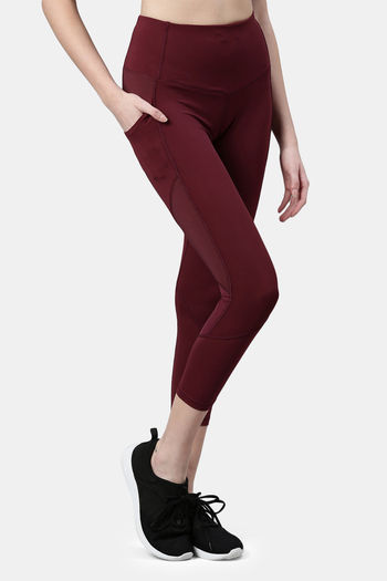 Enamor Hugged Anti Microbial High Rise Track Pant - Dry Blood — image 2