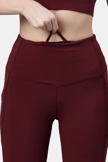 Enamor Hugged Anti Microbial High Rise Track Pant - Dry Blood — image 8