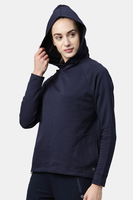 Enamor Relaxed Anti Microbial Hoodie - Navy — image 2