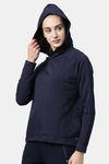 Enamor Relaxed Anti Microbial Hoodie - Navy — thumbnail 2