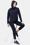 Enamor Relaxed Anti Microbial Hoodie - Navy — thumbnail 4