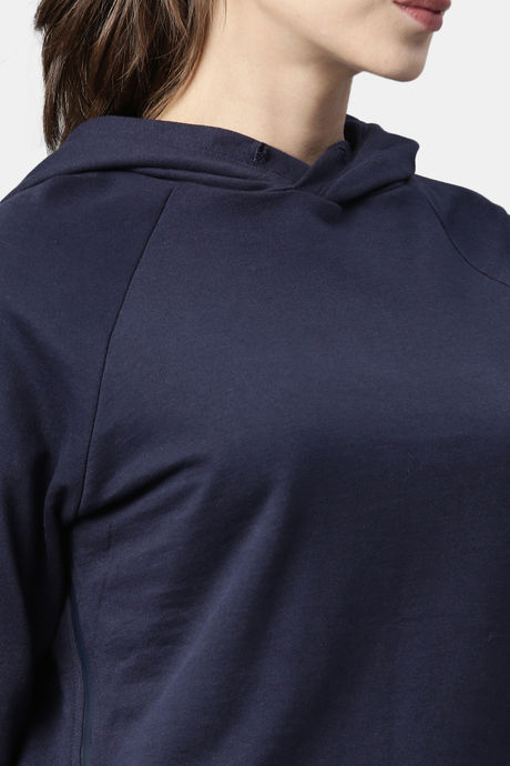 Enamor Relaxed Anti Microbial Hoodie - Navy — image 8