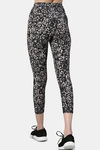 Enamor Hugged Anti Microbial High Rise Track Pant - Abstract Animal Black Combo — thumbnail 2