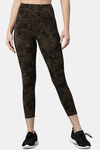 Enamor Hugged Anti Microbial High Rise Track Pant - Camou Aop Olive Combo — thumbnail 1