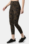 Enamor Hugged Anti Microbial High Rise Track Pant - Camou Aop Olive Combo — thumbnail 3