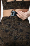 Enamor Hugged Anti Microbial High Rise Track Pant - Camou Aop Olive Combo — thumbnail 5