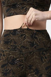 Enamor Hugged Anti Microbial High Rise Track Pant - Camou Aop Olive Combo — thumbnail 6