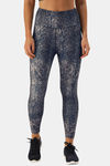 Enamor Hugged Anti Microbial High Rise Track Pant - Skin Aop Navy — thumbnail 1