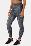 Enamor Hugged Anti Microbial High Rise Track Pant - Skin Aop Navy — thumbnail 2