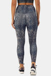 Enamor Hugged Anti Microbial High Rise Track Pant - Skin Aop Navy — thumbnail 3