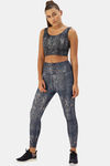 Enamor Hugged Anti Microbial High Rise Track Pant - Skin Aop Navy — thumbnail 4