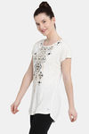 Enamor Relaxed Top - Ivory W Hamfoi — thumbnail 3