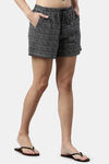 Enamor Relaxed Mid Rise Shorts - Black Rings Aop — thumbnail 2