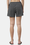 Enamor Relaxed Mid Rise Shorts - Black Rings Aop — thumbnail 3
