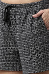 Enamor Relaxed Mid Rise Shorts - Black Rings Aop — thumbnail 5
