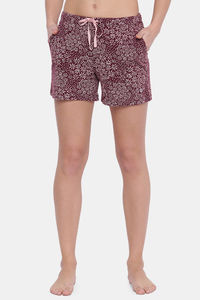 Dark Plum W Bouquet Aop