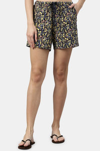 Navy Scatter Flora Aop