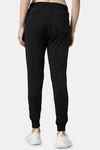 Enamor Relaxed Anti Microbial Mid Rise Track Pant - Jet Black — thumbnail 3