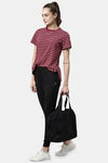 Enamor Relaxed Anti Microbial Mid Rise Track Pant - Jet Black — thumbnail 4