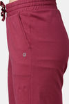 Enamor Relaxed Mid Rise Shorts - Burgundy — thumbnail 9