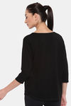 Enamor Relaxed Top - Jet Black W Lotus — thumbnail 4