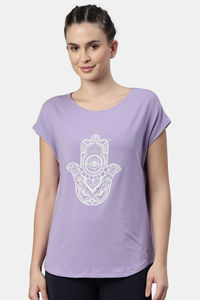 Chalky Violet Hamsa Graphic