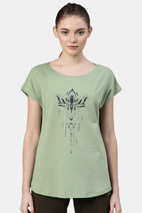 Pale Fern Lotus Graphic