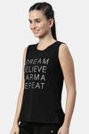 Enamor Anti Microbial Relaxed Top - Jet Black Dream Graphic — thumbnail 2