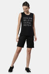Enamor Anti Microbial Relaxed Top - Jet Black Dream Graphic — thumbnail 4