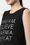 Enamor Anti Microbial Relaxed Top - Jet Black Dream Graphic — thumbnail 5