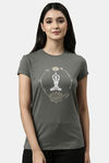 Enamor Relaxed Top - Ash Grey Lotus Yogini Graphic — thumbnail 1