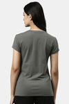 Enamor Relaxed Top - Ash Grey Lotus Yogini Graphic — thumbnail 3