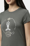 Enamor Relaxed Top - Ash Grey Lotus Yogini Graphic — thumbnail 8